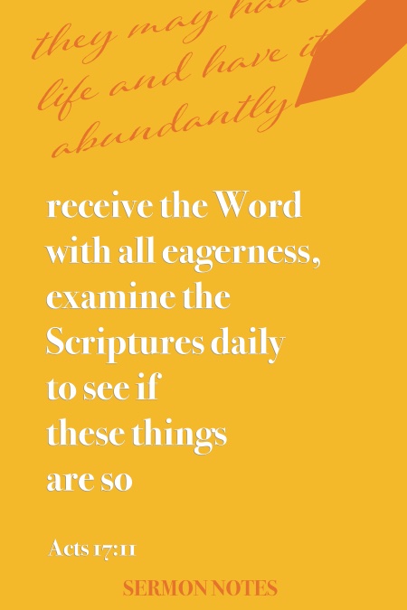 image of Sermon Notes book